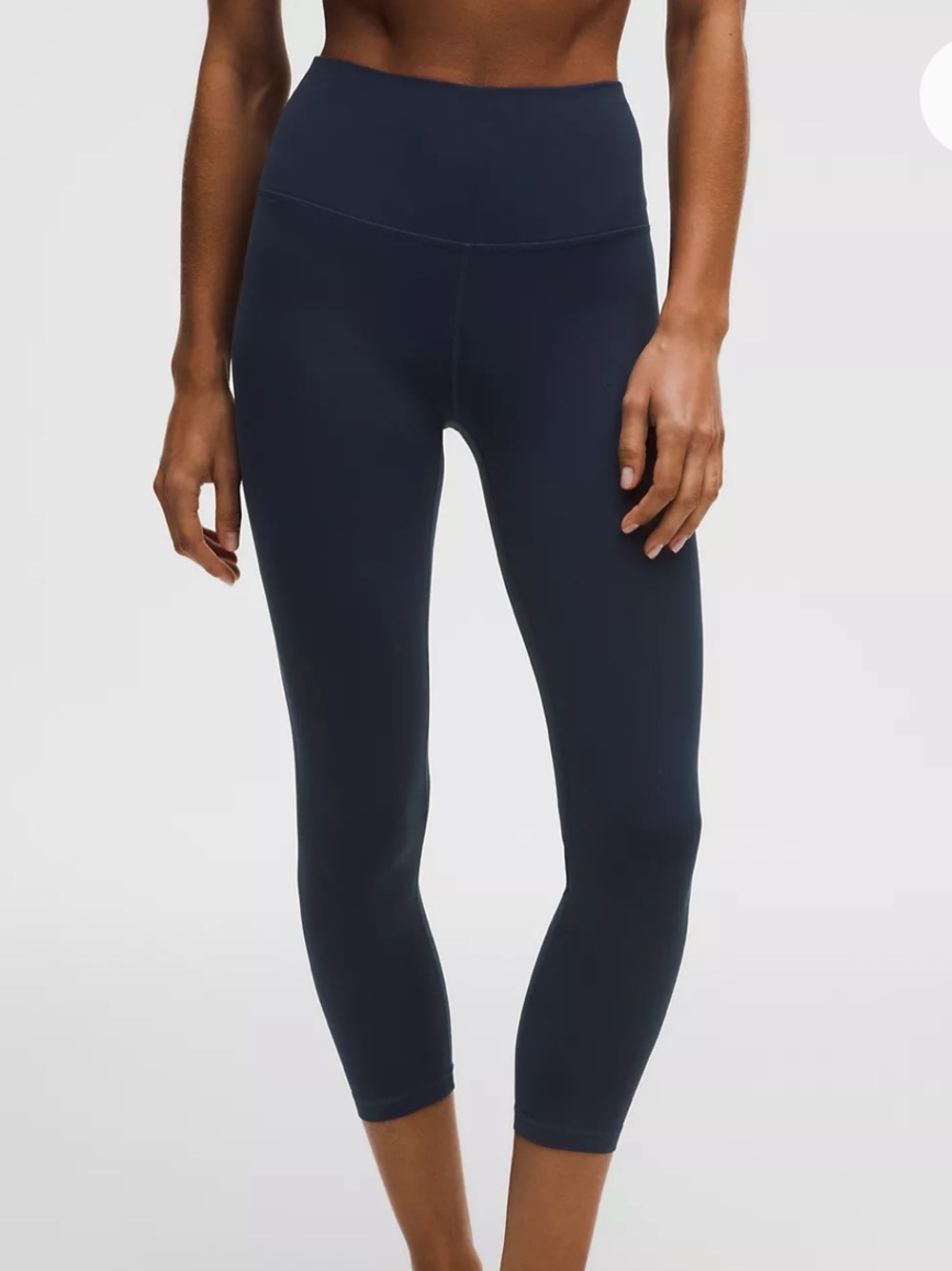 Lululemon Align High Rise Crop 23" Leggings in True Navy